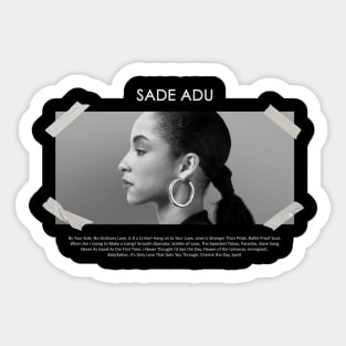 Sade Adu Sticker